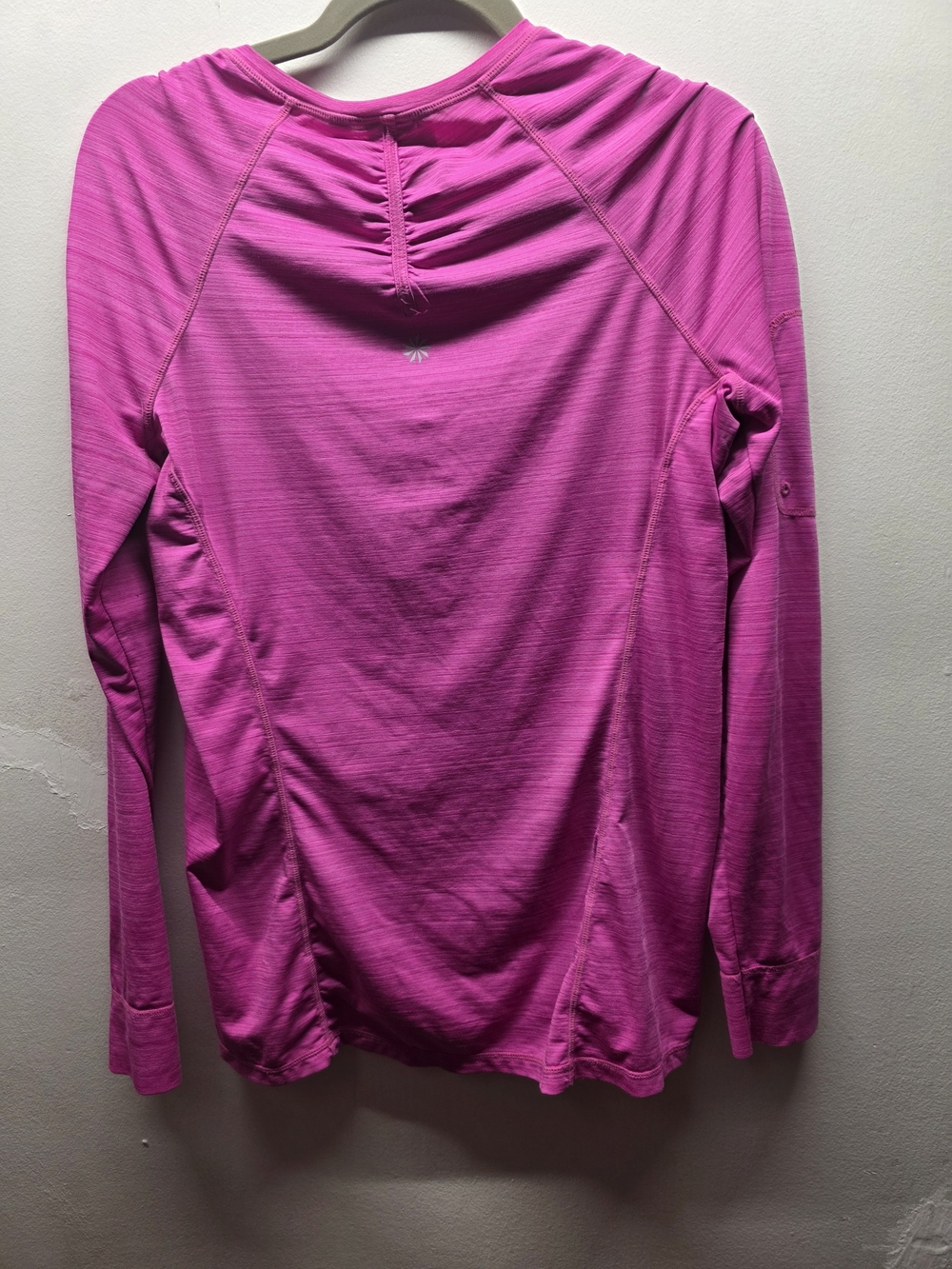 Athleta Women's Long-Sleeve Half-Zip Top in Bright Magenta - Picture 6 of 7